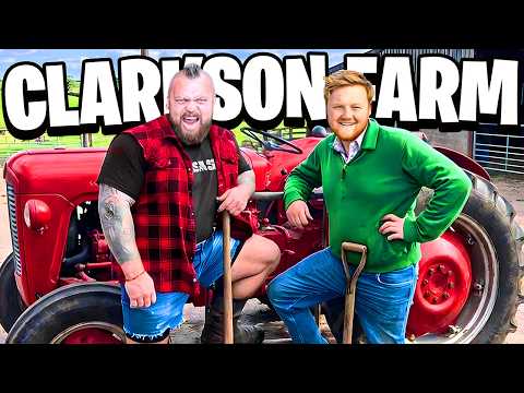 I Spent 24hrs W/ Kaleb Cooper on Clarkson's Farm | GOT BLEW OFF!!!