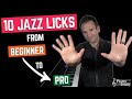 10 jazz licks from beginner to pro 