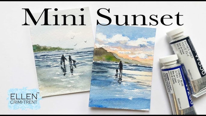 Watercolour postcards with artstyle based on @david_rollyn  Watercolor  postcard, Art drawings, Watercolor art lessons