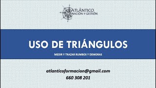 Uso de triángulos ⚓️ navegación costera ⚓️ - Trazar rumbos y demoras con triángulos