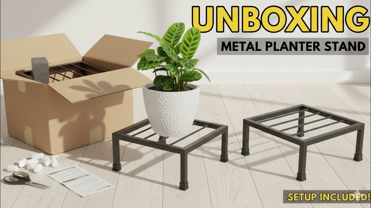 Unboxing Metal Planter Stand 🌿 | Perfect for Indoor & Outdoor Plants ☘️☘️