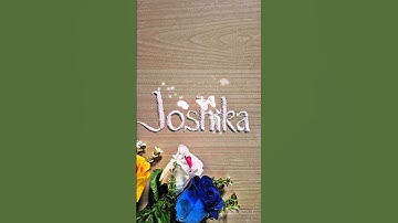 Joshika Name Sand Art 🌊 | Relaxing Sand Art | Satisfying Short #Shorts #sandart #viralsandart #viral