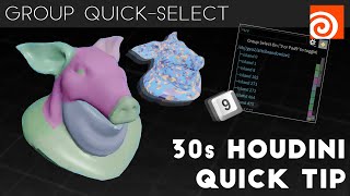 Houdini 30s Quick Tip #6 - Group Quick Select