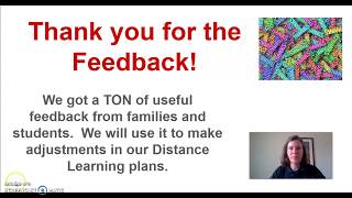 Distance Learning Feedback Response