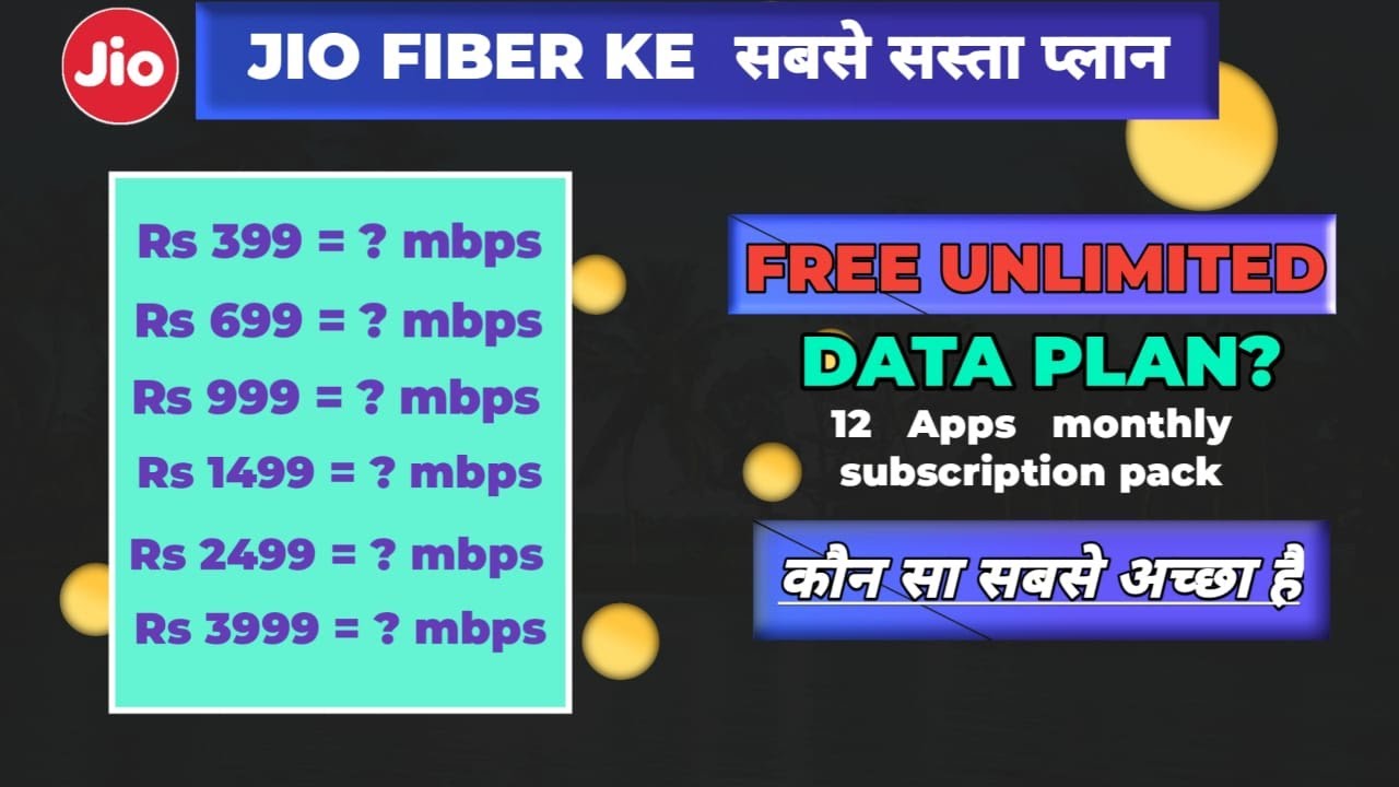 Jio Fiber New Recharge Plans 2020 | Jio Latest Plan | Jio Fiber Unlimited data | Netflix,Prime Free|