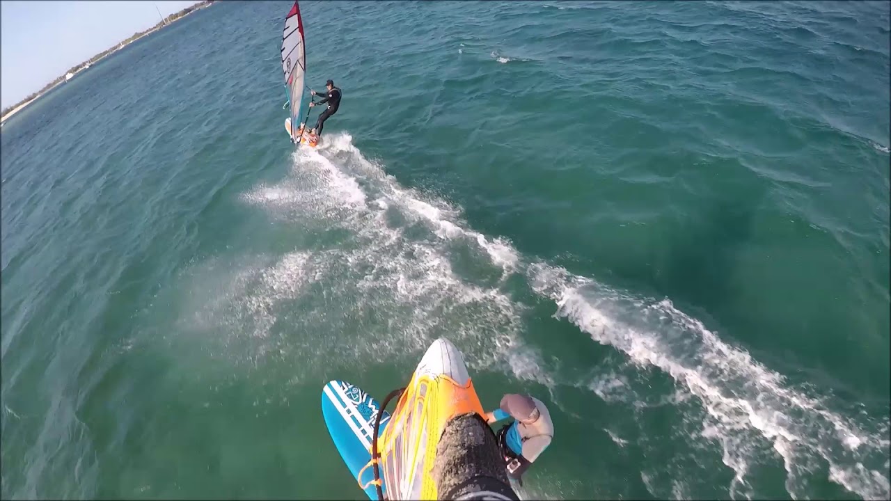 Windsurfing The Train Winter 2017 YouTube