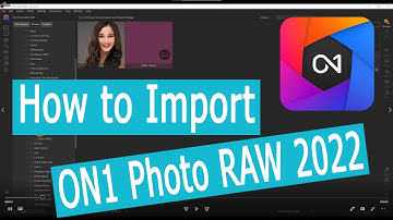 ON1 Photo Raw 2022 Import