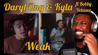 Weak - Cover by Daryl Ong & Kyla feat. Bobby Velasco | REACTION