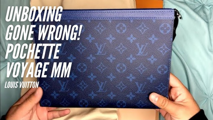 Louis Vuitton Pochette Voyage MM in Electric Blue - OneLuxury