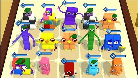 Merge Cube Number: Color Block Part 5 | NumberBlocks Game