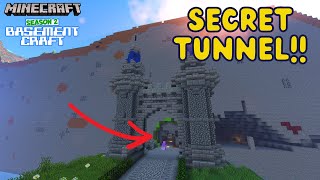Secret Tunnel thru the Mountain! (BasementCraft SMP)