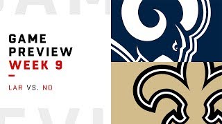 Los Angeles Rams vs. New Orleans Saints | Week 9 Game Preview | Move the Sticks