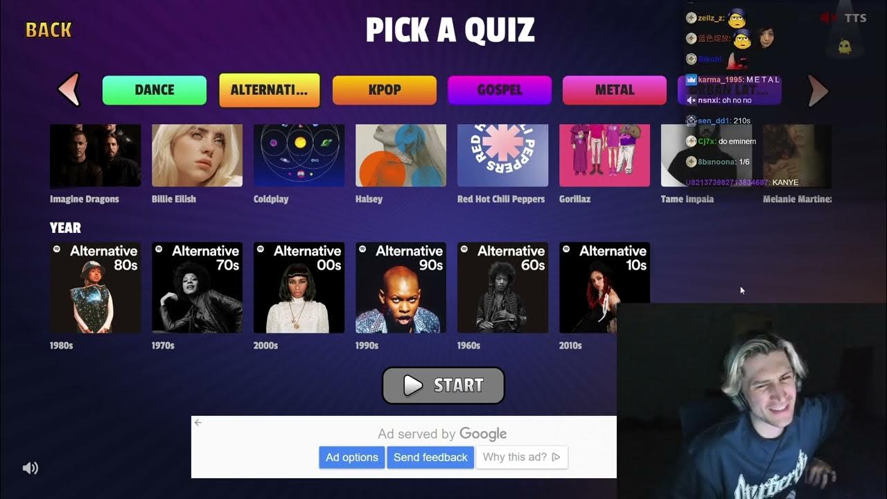 xQc Plays SONG TRIVIA with Friends! YouTube