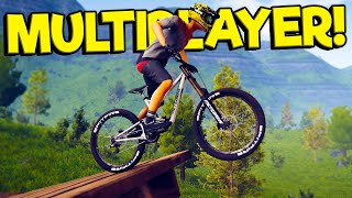 OB \& I Tried Mountain Biking and All We Did Was Crash! - Descenders Multiplayer