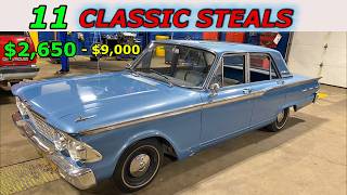 Budget Friendly! 11 Rare Classic Finds for $2,650–$9,000!
