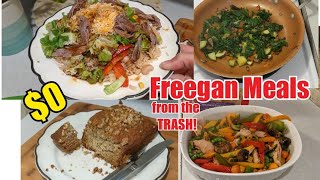 I EAT TRASH pt.2 FREEGAN Recipes w/ Dumpster Dive Food!!
