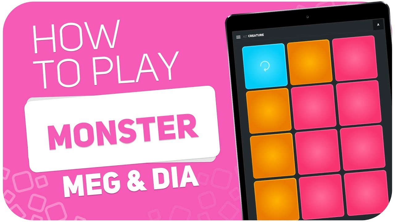 como tocar el bajo MONSTER - MEG & DIA | SUPER PADS KIT CREATURE