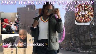 LIVING IN ONTARIO CANADA VLOG 1(Walking Around the city, cleaning my room/ unpacking, Covid test)|MS