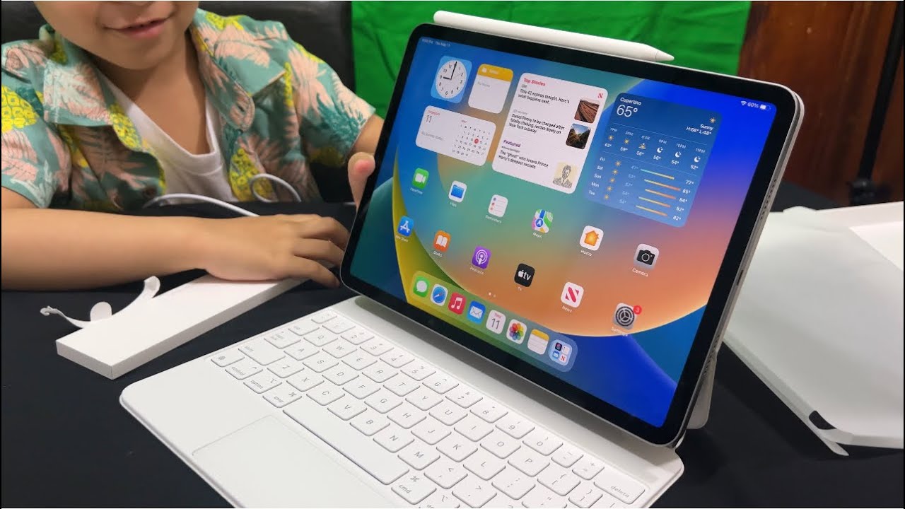 Unboxing iPad Pro M2, and accessories in Nepali