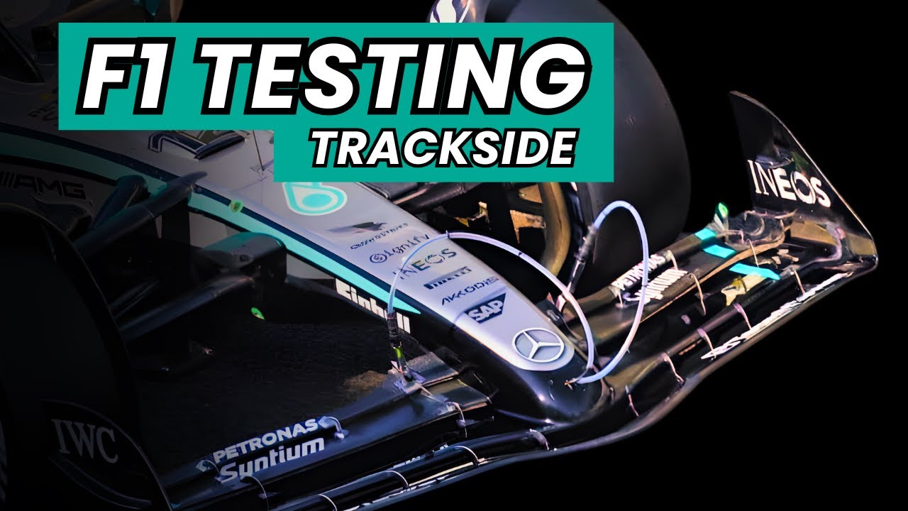 F1 Testing Footage | Trackside F1 Cars on Track