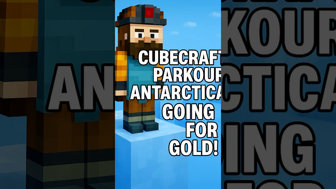 Can I Gold Antarctica Parkour? ❄️  Minecraft CubeCraft 