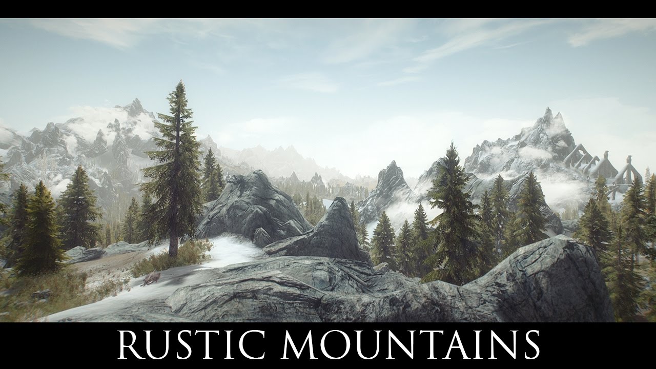 Skyrim SE Mods RUSTIC MOUNTAINS Special Edition YouTube
