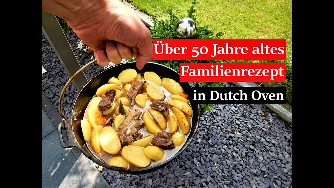 Schichtfleisch, Kartoffeln und Zwiebeln oder Bauerntopf unserer alten