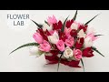 Tulips in a box | Corrugated paper DIY tulips | How to Make Bouquet of Tulips