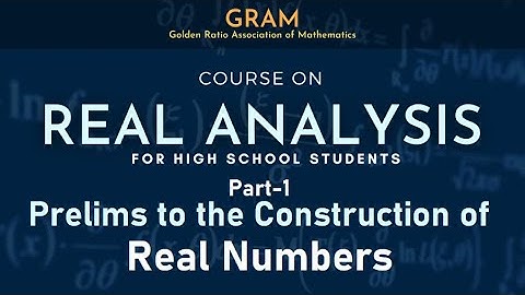 Prelims to the Construction of Real Numbers | Real Analysis for High School Math Students #2