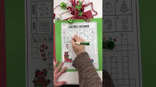Christmas Crossword Puzzle #christmas #christmaskids