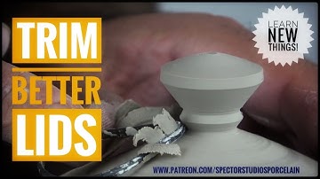 Pottery Lid Trimming Demonstration: Learn To Trim Beautiful Lids That Fit!