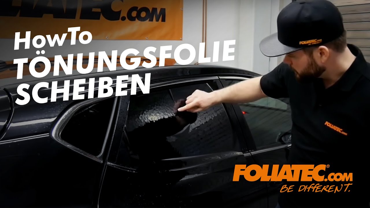 Set Tönungsfolie Auto Scheibenfolie Autoglasfolie Tiefschwarz 95