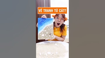 BỨC TRANH TỪ CÁT BIỂN! Vẽ tranh từ cát & Bí mật thú vị về cát biển #leeciehayhoi #shorts