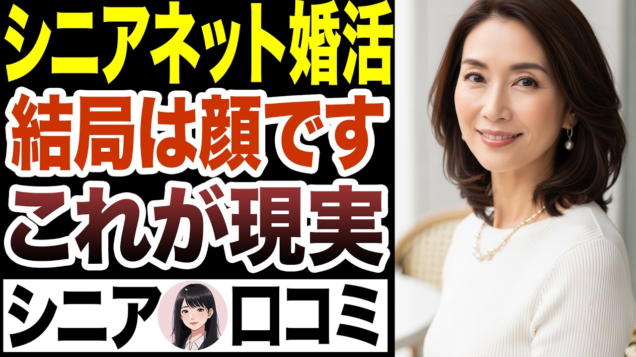 【シニア恋愛】ネット婚活する人急増中♬マッチングアプリは結局顔　口コミ15選【シニア婚活】