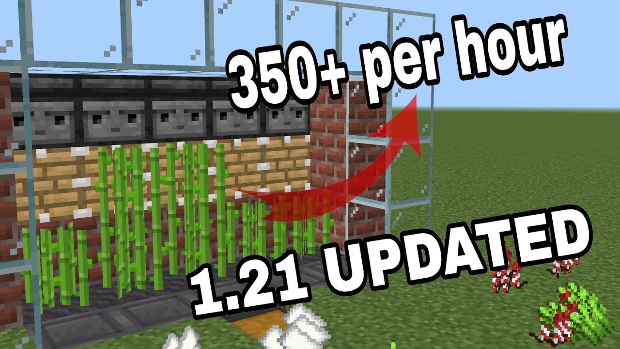 HOW to make EASY sugarcane farm in minecraft😱😱 | bedrock and java - YouTube