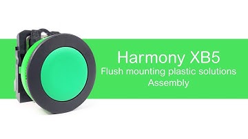 How to assemble Harmony XB5 Flush mounting plastic solutions