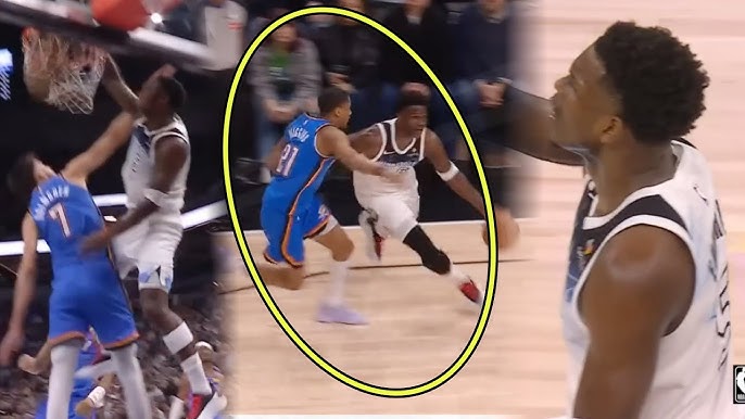 Anthony Edwards INSANE poster dunk on Chet Holmgren and has words for him  🤯 | On Top Sport - YouTube