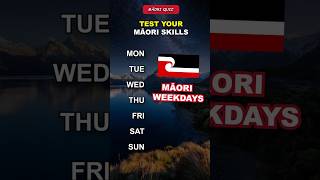 Learn Māori: 7 Days of the Week | Quiz