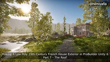 Making A Low-Poly 19th-Century French House Exterior in ProBuilder Unity 6 Part 7 - The Roof