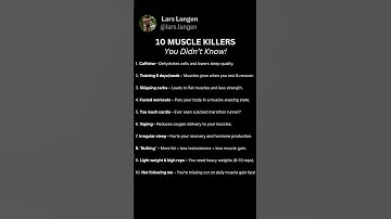 Follow @lars.langen to learn from 12 years of lifting mistakes! #musclekillers #musclemistakes