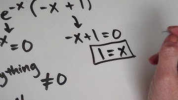 Finding extrema with e^x