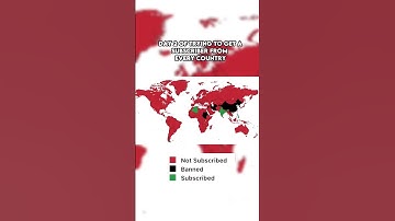 Day 2 of getting a Subscriber from every country | #countries #shorts