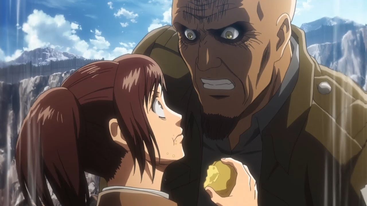 Саша Браус и картошка. Атака титанов. 1 сезон. - YouTube