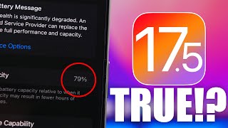 iOS 17.5 - iPhone Battery Health DROPS If You Update !?