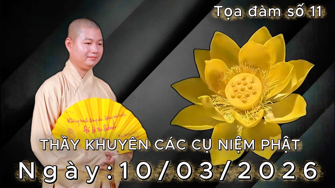 Tọa đàm số 11: đây là pháp môn dành cho người bận rộn (buổi sáng) Ngày: 10/03/2026