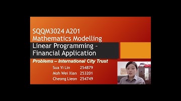 Linear programming financial application presentation