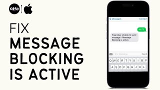 Free Message Unable to Send Message Message Blocking is Active | How to Fix | iPhone | iOS 16