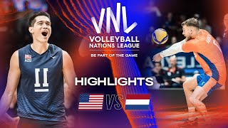 🇺🇸 USA vs. 🇳🇱 NED - Highlights Week 1 | Men's VNL 2023