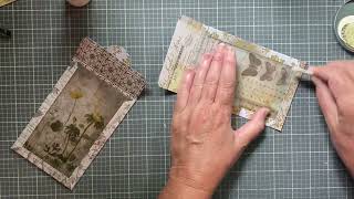 How to Make Vintage Vellum Journal Pockets | #journalwithme #junkjournal #timholtz