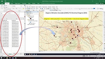How to convert DMS TO DD and export into shapefile using Excel & ArcGIS - 2021